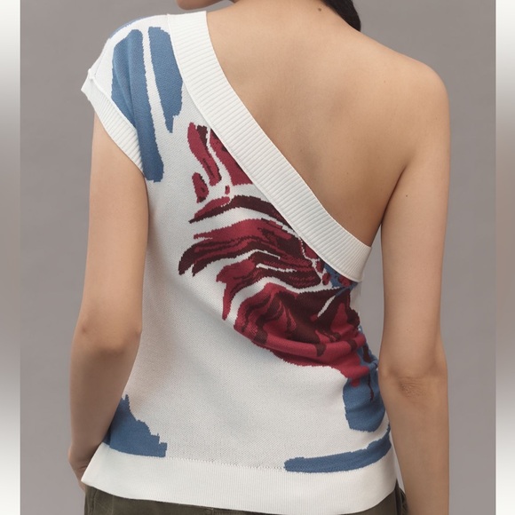 Maeve One-Shoulder Sweater Tank Top - Picture 2 of 4